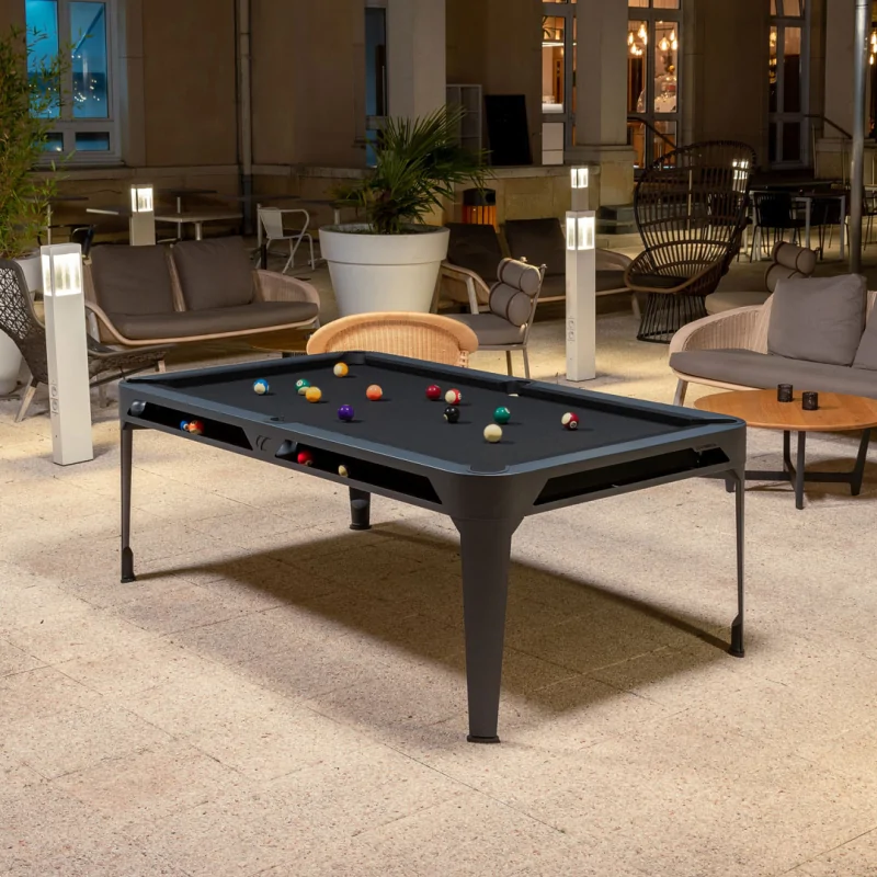 Billard Américain 7ft Hyphen Noir Cornilleau In et Outdoor - BCH100G