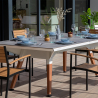Table de Ping Pong Origin Medium Cornilleau Blanche plateau Stone Clair In & Outdoor - TPO110B