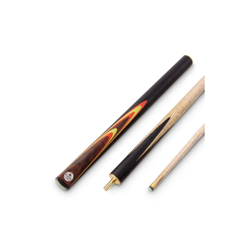 Queue de billard Kudos flamme Rouge et Jaune 145 cm 3/4 - 9,5mm Pool et Snooker - QFC120