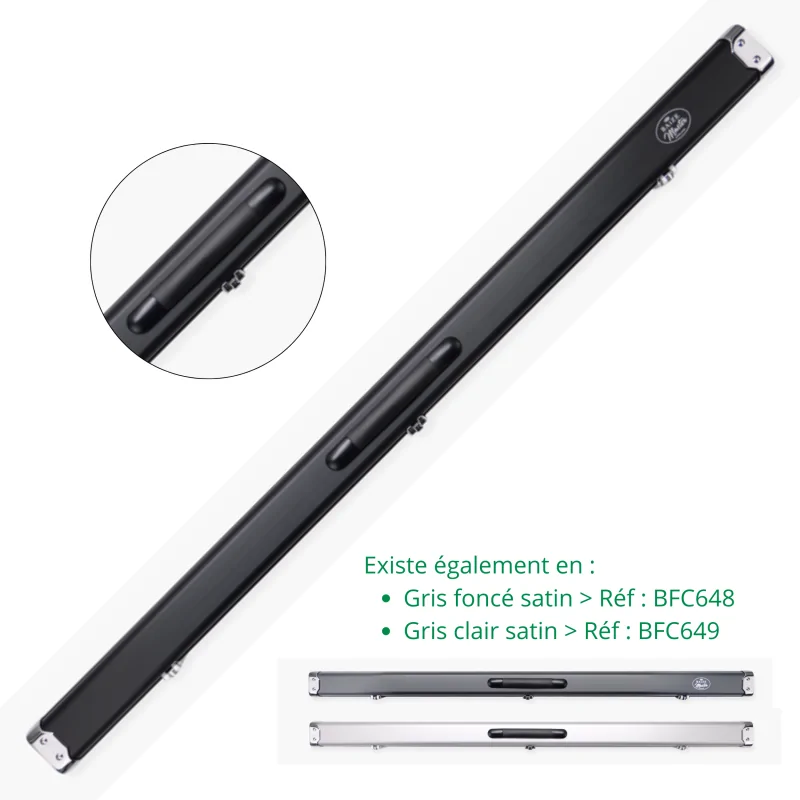 Boîtier Baize Master Prestige Noir Satin pour queue 3/4 - BFC646