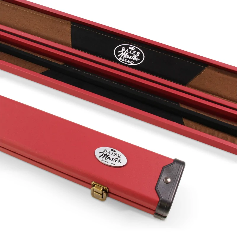 Boîtier Baize Master Luxury Rouge pour queue 1/2 - BFC022