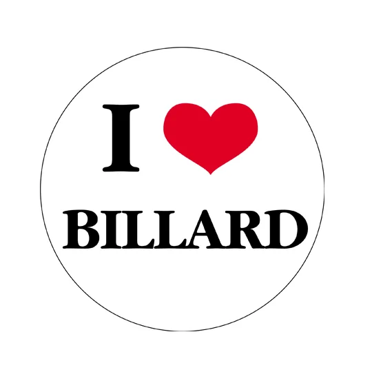 Sticker I Love Billard