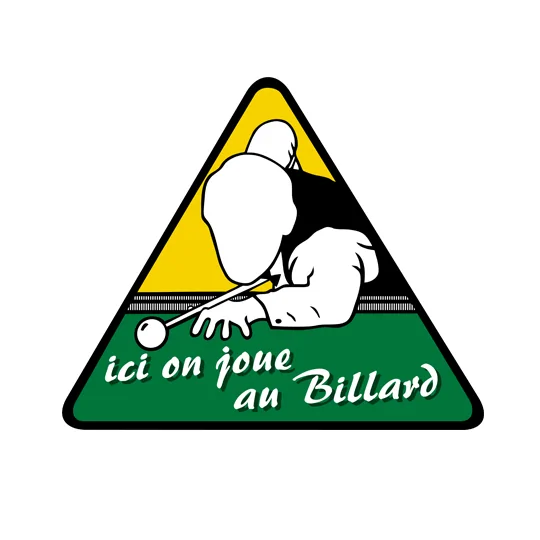 Sticker Ici on joue au Billard