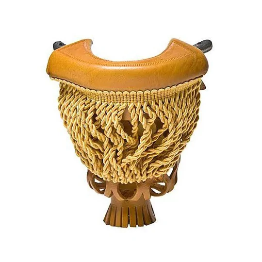 Poche en cuir frangée (1)