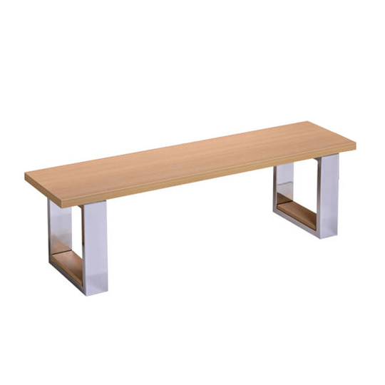 Banc en métal Chêne Clair...