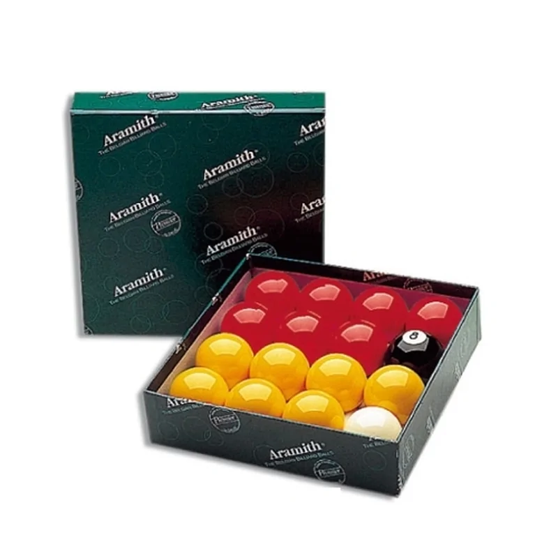 Billes Pool Aramith Rouges & Jaunes 57,2mm Premier - A114