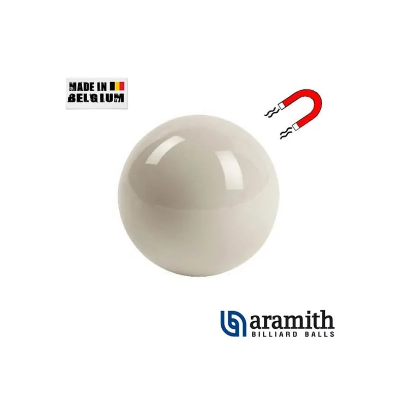 Bille blanche Magnetique Aramith 57,2 mm - A132CAM