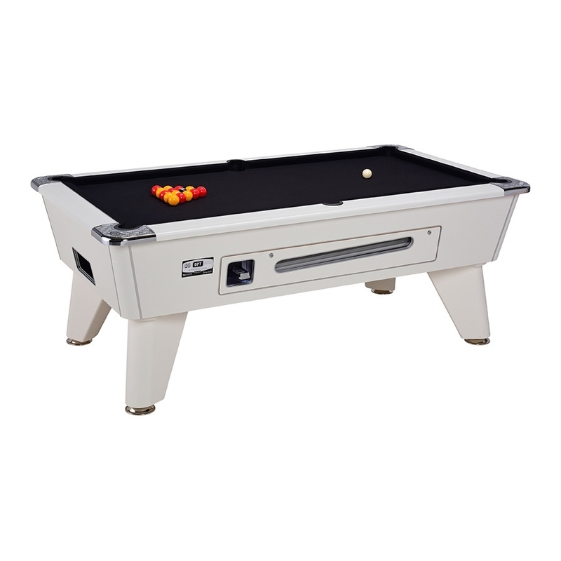 Billard Anglais Omega 6ft Blanc à monnayeur 2.0 - SUR COMMANDE - W932B