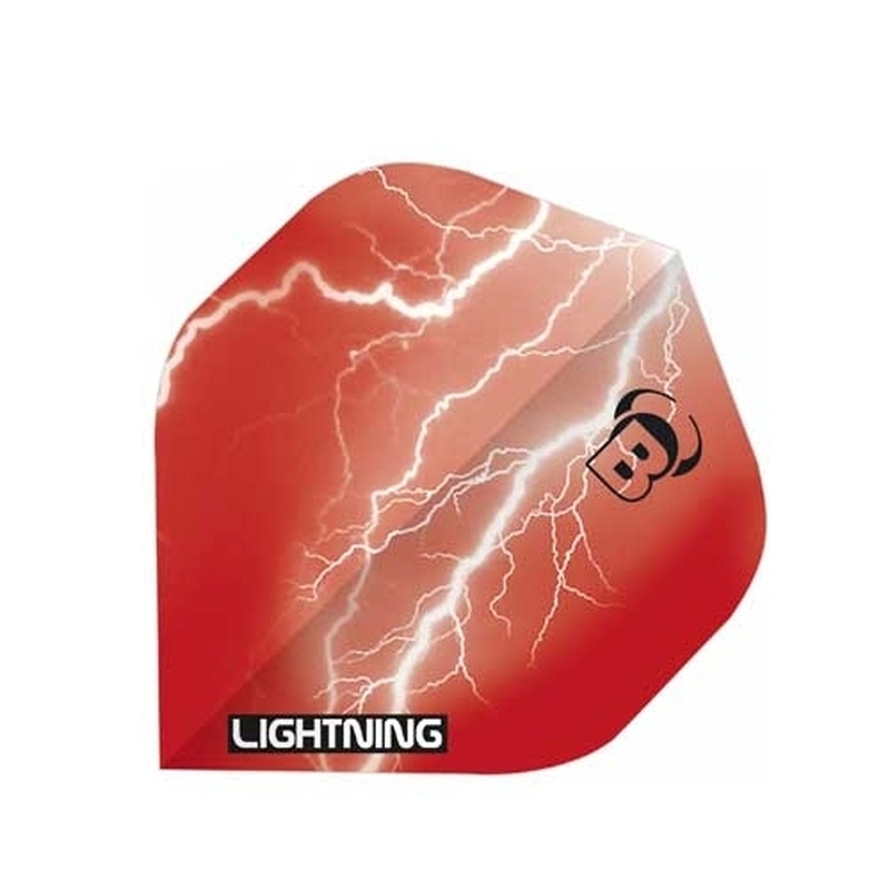 Ailettes Bull's Lightning Rouge (3) A-Standard - BU501R Ailettes Bull's Lightning Rouge (3) A-Standard - BU501R