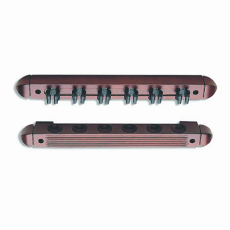 Porte-queues billard mural 6 Queues Acajou - A310