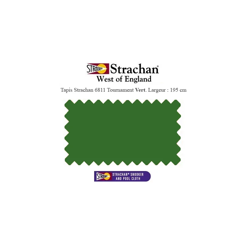 Tapis 6811 Strachan,195cm vert, Tournament WoE - W556V