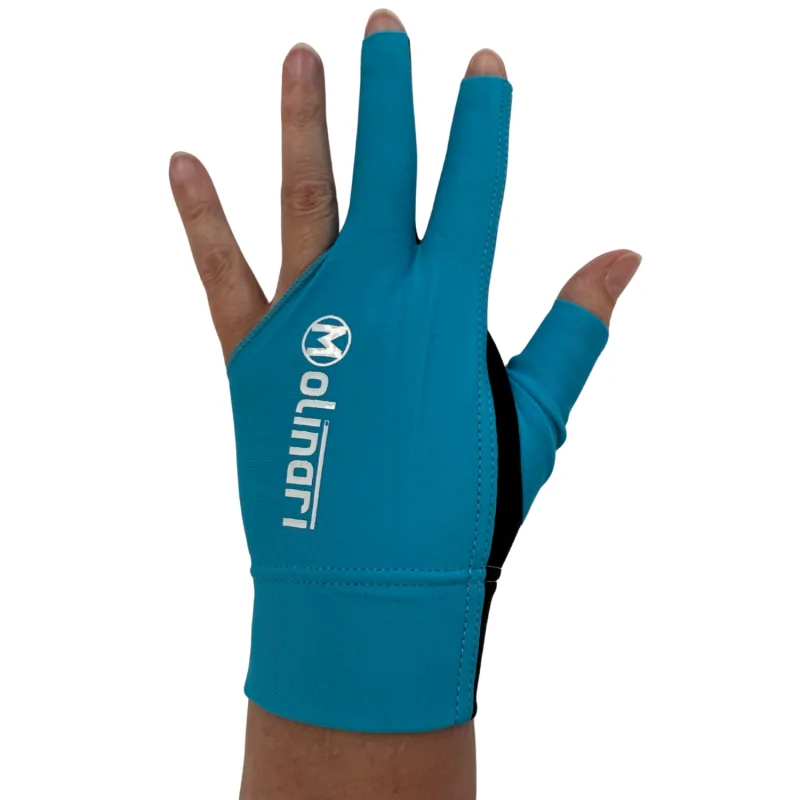 Gant de billard Molinari Bleu taille M pour Droitier (main gauche) - BM010DB-M