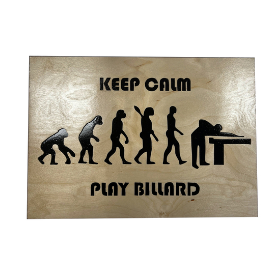 Tableau KEEP CALM PLAY BILLARD