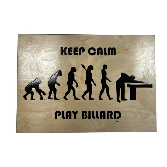 Tableau KEEP CALM PLAY BILLARD