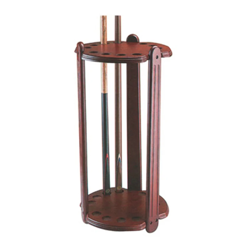 Porte-queues rond 9 Queues Acajou - A329