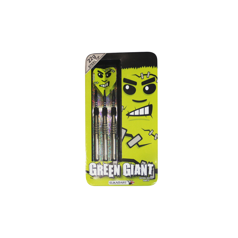 Set de 3 Fléchettes Green Giant pointe Acier - 22 grammes - D1575-22