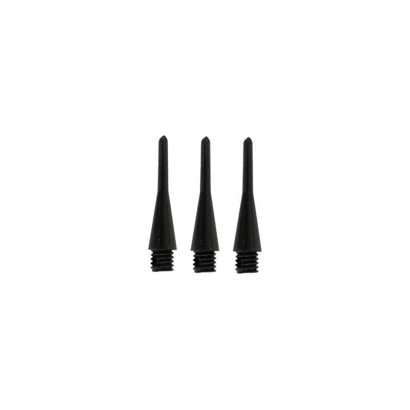 lot  de 50 Pointes Soft 2BA Cone courtes noire - D1638