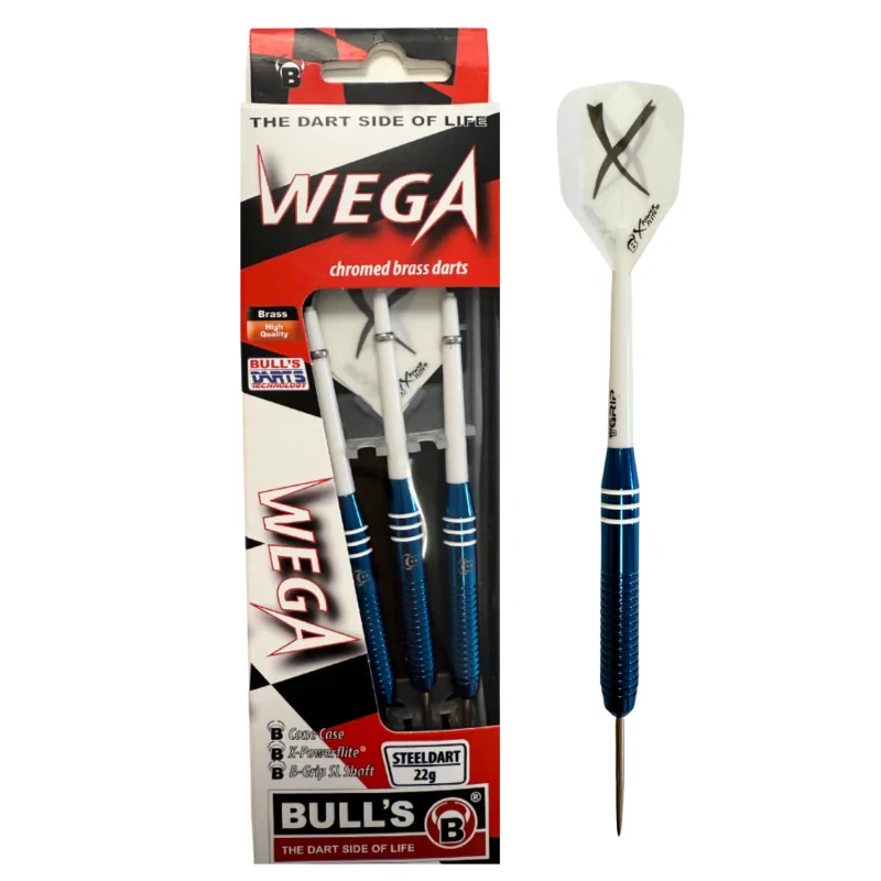 Fléchettes Bull's Wega Acier 22Grs - BU306A