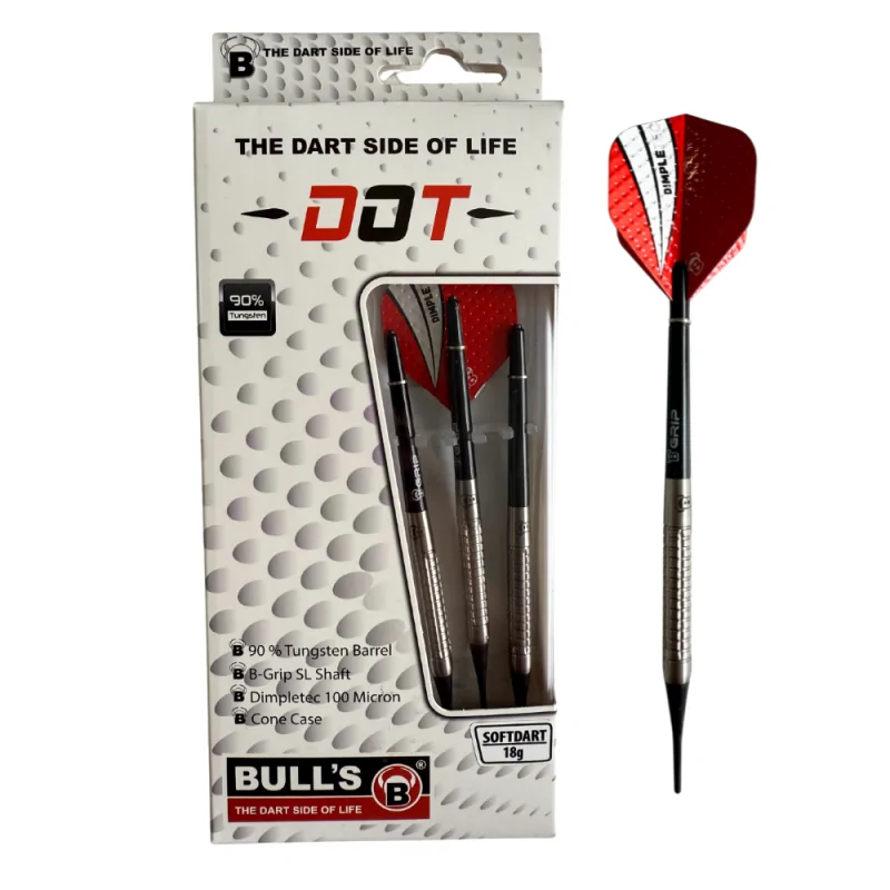 Fléchettes Bull's Dot D5 18g Soft - BU410