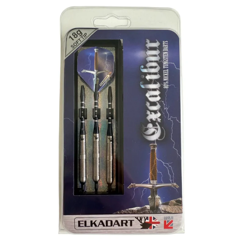 Set de 3 Fléchettes Excalibur 80% Tungtène Soft - 18 grammes - D1516-18
