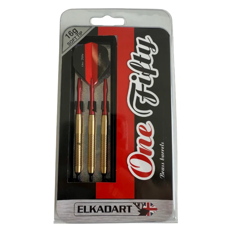 Set de 3 Fléchettes One Fifty Soft Rouge & Noire 16 g - D1521-16