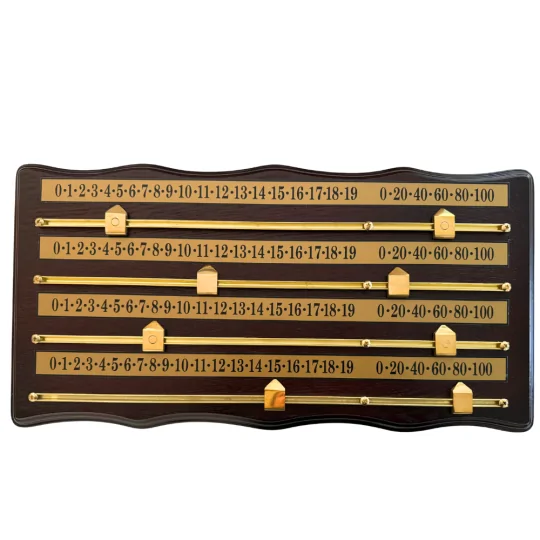 Marqueur 4 joueurs Acajou