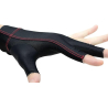 Gant de billard Cuetec Axis Noir - 3 Doigts - Droitier (main gauche) - Taille M - B338DN-M