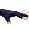 Gant de billard Cuetec Axis Bleu - 3 Doigts - Droitier (main gauche) - Taille M - B338DB-M