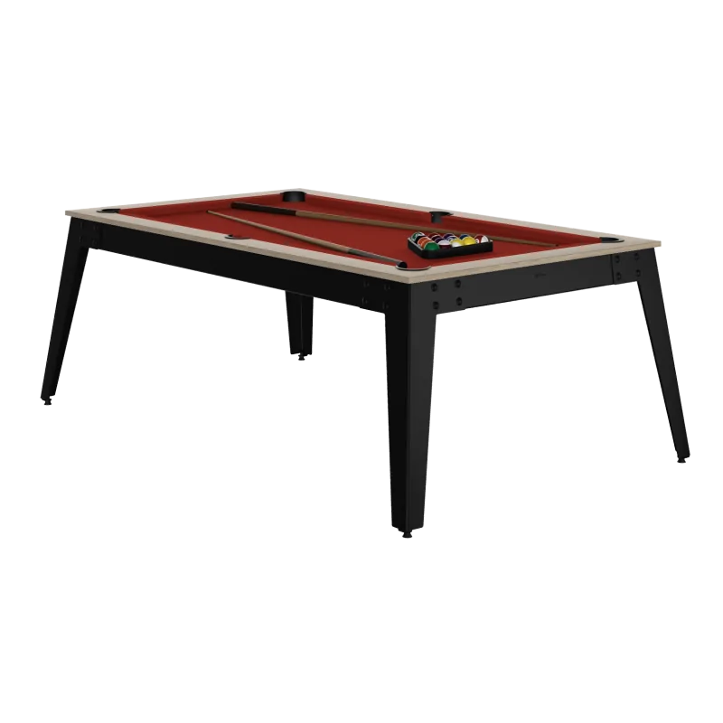 Billard Américain STEEL Oslo pieds noirs René Pierre - BRP500ON