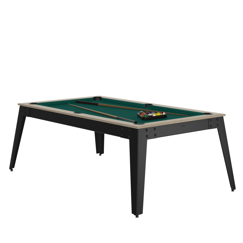 Billard Américain STEEL Oslo pieds gris René Pierre - BRP500OG