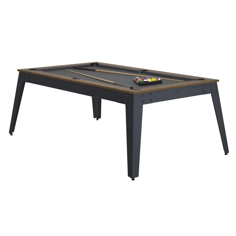 Billard Américain STEEL Chataignier pieds gris René Pierre - BRP500CG