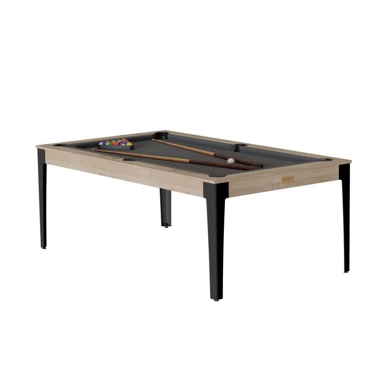 Billard Américain ELAN Chêne Sablé pieds noirs René Pierre - BRP900CSN