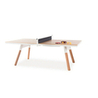 Table de Ping Pong You and Me 220 Convertible Chêne-clair et Blanc - TPC220B