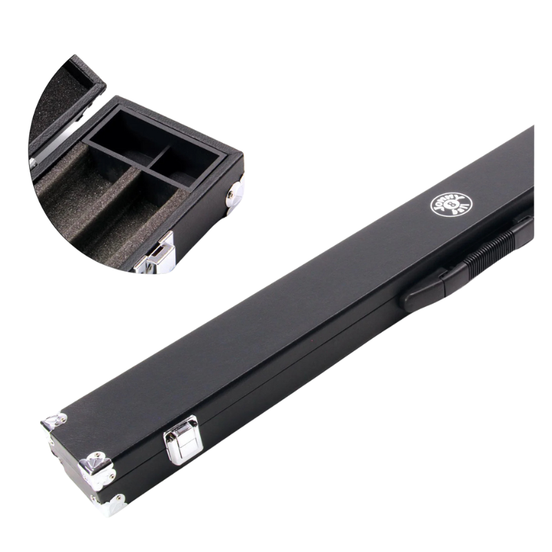 Boîtier Jonny 8 Ball Noir renforcé pour queue 1/2 - BFC010