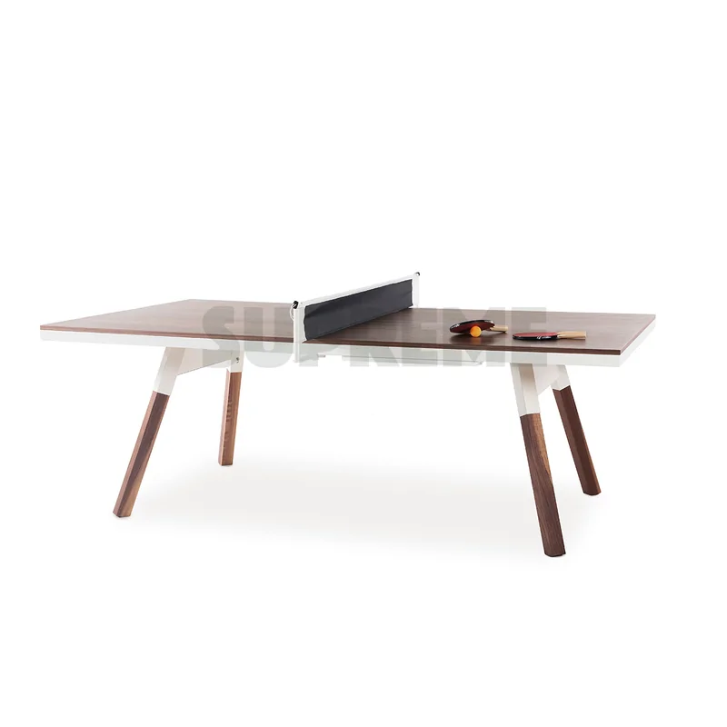 Table de Ping Pong You and Me 220 Convertible Noyer et Blanc - TPN220B