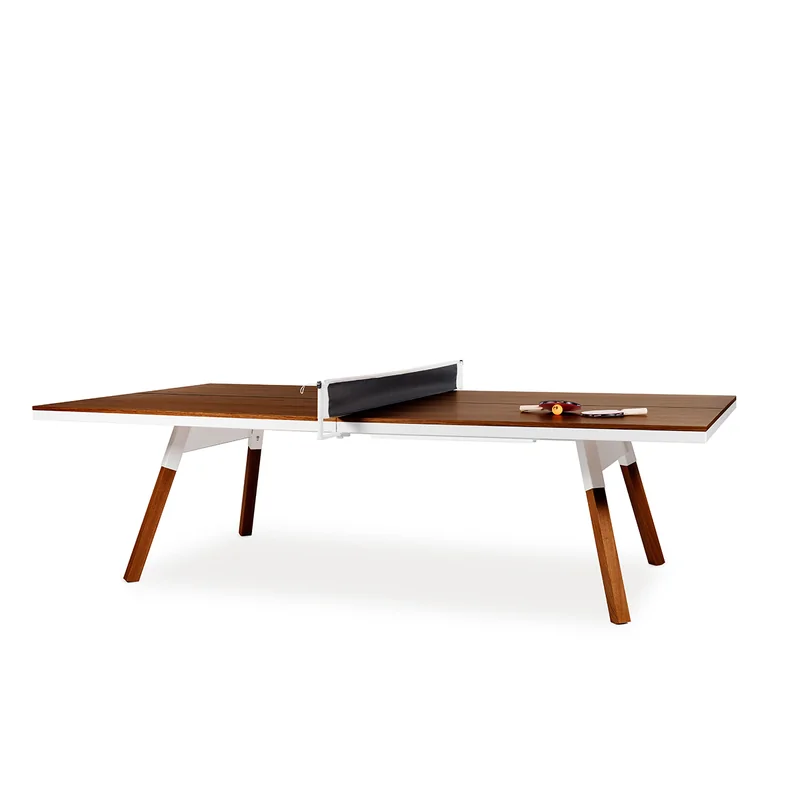 Table de Ping Pong You and Me Standard Convertible Noyer et Blanc - TPN274B