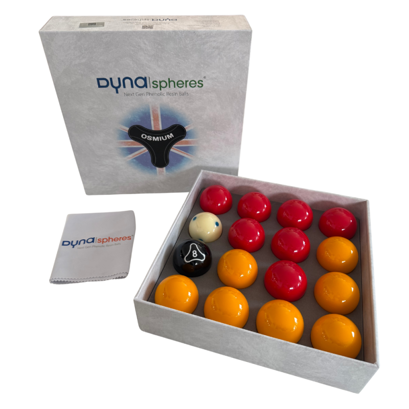 Billes de billard Pool DynaSpheres 50,8 mm Osmium - A112D