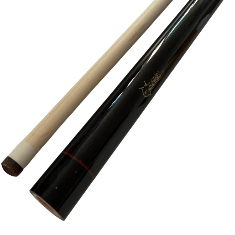 Queue billard français Lynx 20 Erable Noire 1/2 - 140 cm - QL6313N