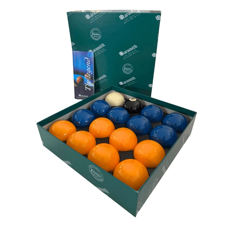 Billes Pool Aramith Jaunes & Bleues 57,2 mm Premier - A114C