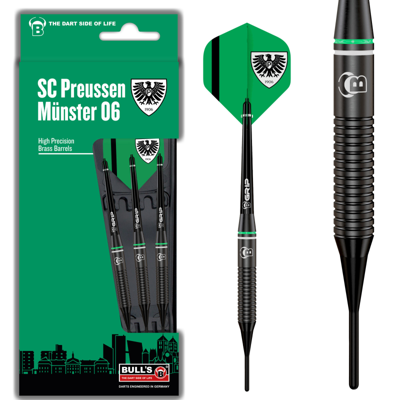 Fléchettes Bull's Preussen Munster Soft 18Gr - BU16998