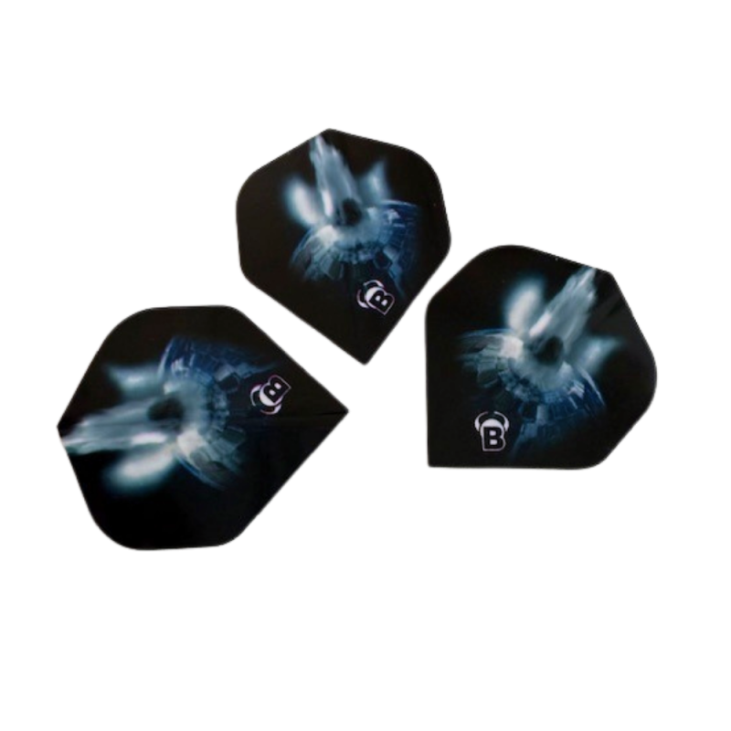 Ailettes Condor Axe Flight System – Combo Flight + Shaft, Transparent, Taille S (21,5 Mm) – Set De 3