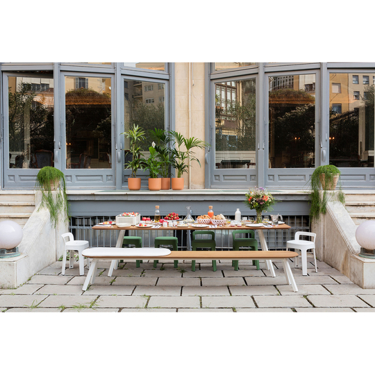 Banc You and Me Blanc-Chêne...