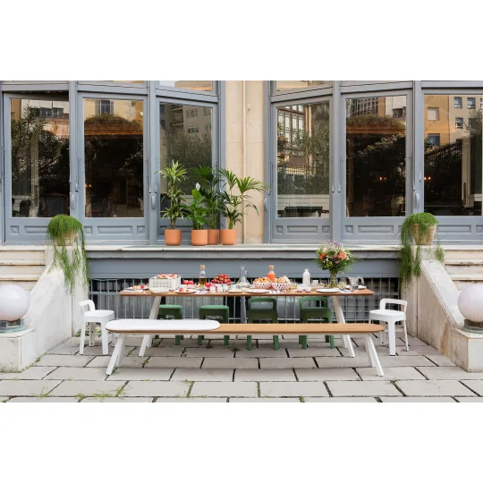 Banc You and Me Blanc-Chêne...