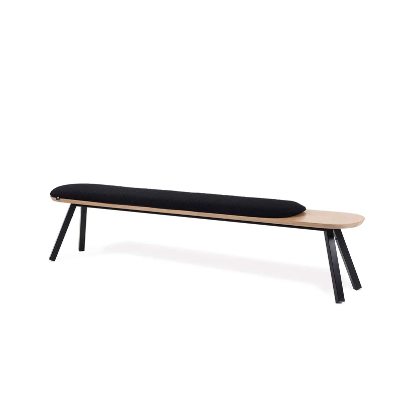 Banc You and Me Noir-Chêne Clair220 - BYM220NC