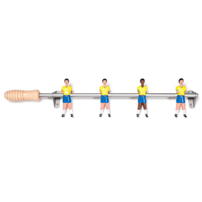 Porte-manteaux 4 joueurs Baby-foot Equipe Brésil - PM4-M-BR