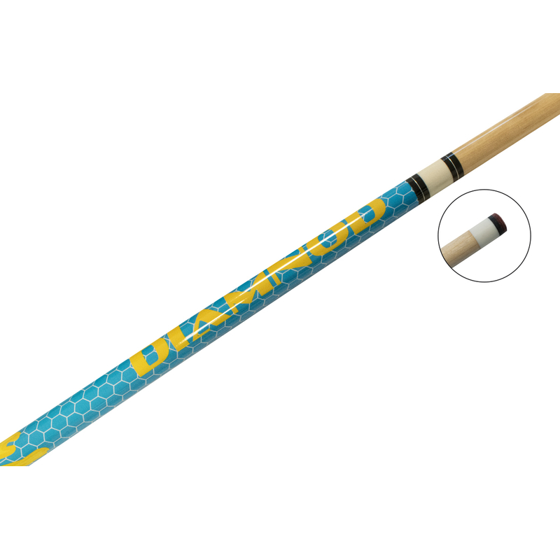 Queue billard américain Diamond Bleue - FH200