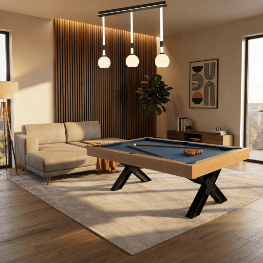 Billard Pool Wood & Steel...