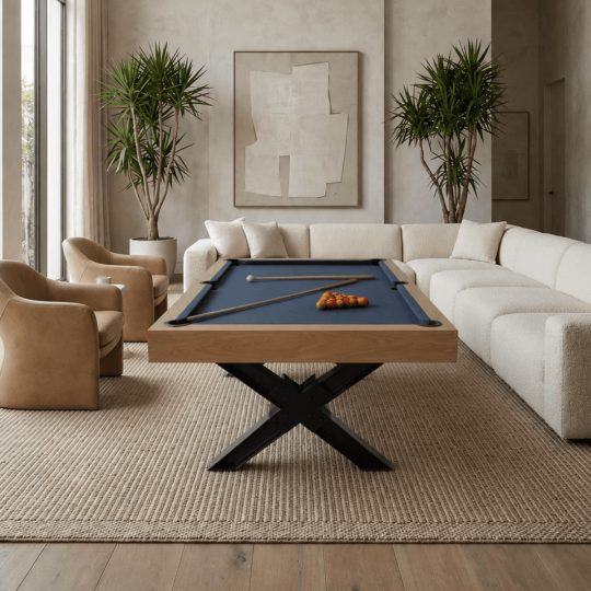 Billard Pool Wood & Steel...