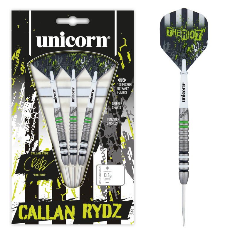 Fléchettes Unicorn Callan Rydz The Riot Acier 21Gr - BU02421