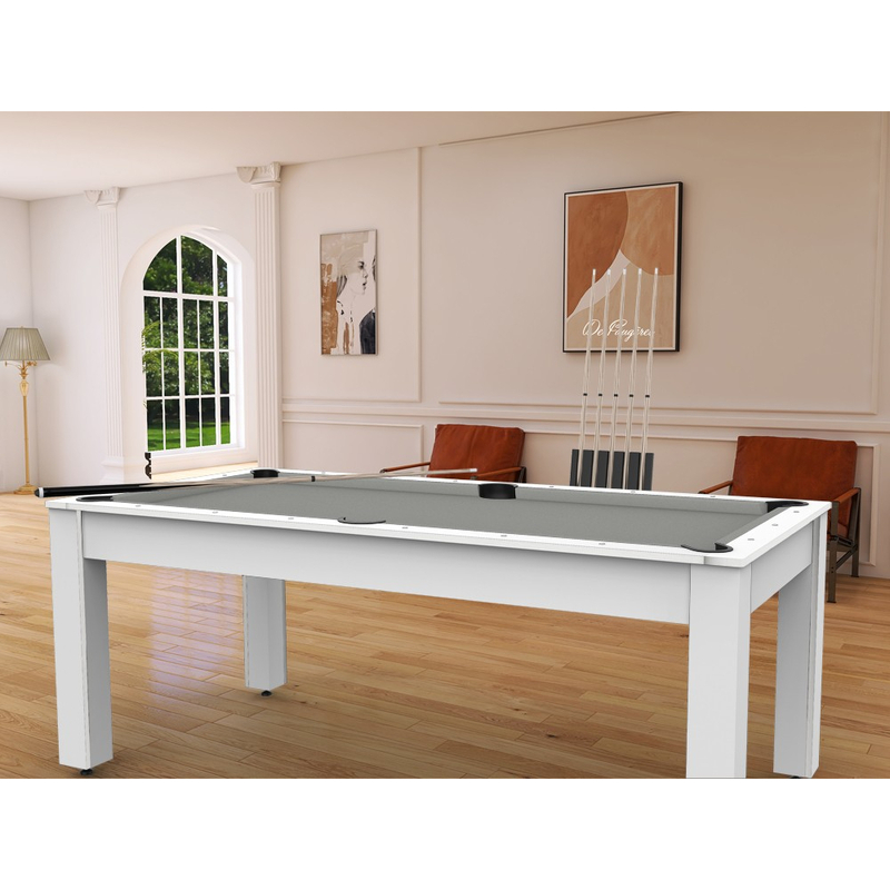Billard Américain ALABAMA Blanc Laqué - BDF200BL